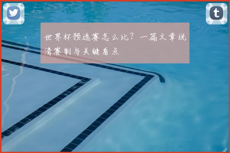 世界杯预选赛怎么比？一篇文章说清赛制与关键看点
